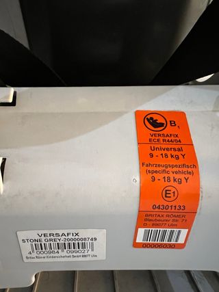 Sillita Römer versafix con Isofix