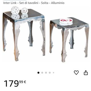 Tavolini acciaio - Moderni