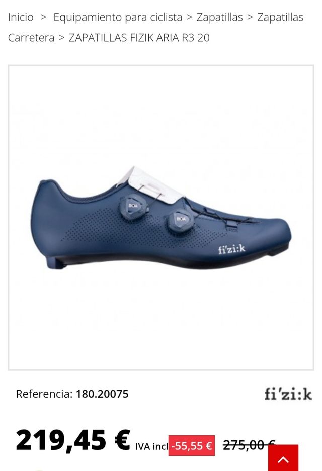 Zapatillas bici Fizik R3 Aria CARBONO!