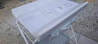 Bañera bebé plegable cambiador