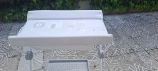 Bañera bebé plegable cambiador
