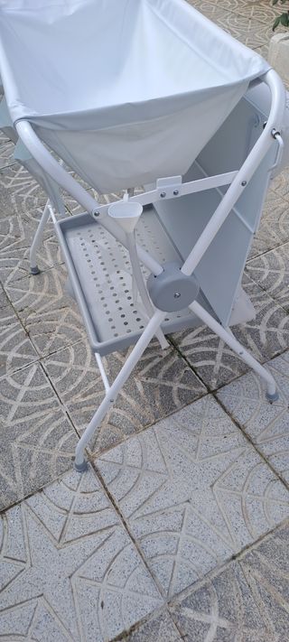Bañera bebé plegable cambiador