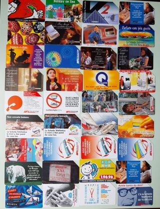 N. 36 schede-tessere telefoniche tutte diverse