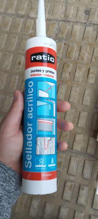 Sellador acrílico para juntas y grietas