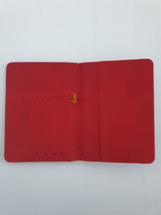 Cartera viaje para pasaporte documentación [Rojo]
