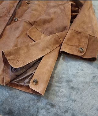 Giacca in pelle scamosciata vintage