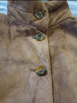 Giacca in pelle scamosciata vintage