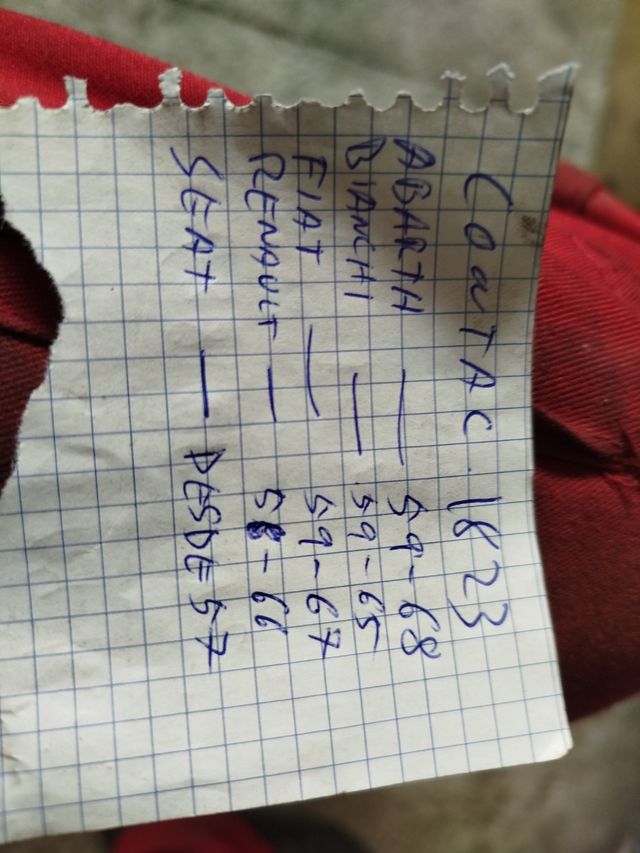 Contac 1823 - Platinos - Fiat 127, Panda