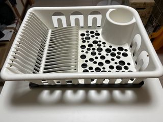 Escurridor platos IKEA FLUNDRA blanco