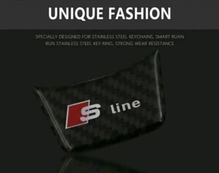 Pegatina carbono Sline para volante.Audi