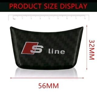 Pegatina carbono Sline para volante.Audi