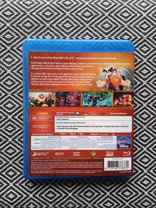 Rompe Ralph bluray 3d y bluray