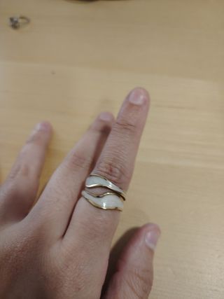 Anillo Nácar dorado y rosa