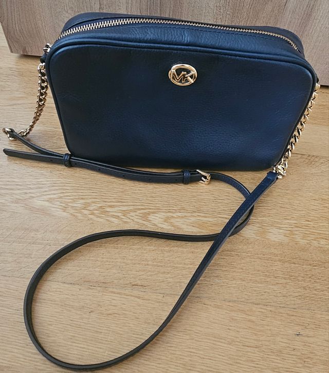 Bolso bandolera Michael Kors piel  azul marino