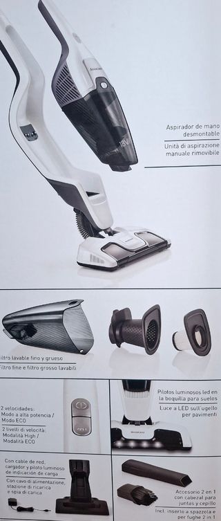 Aspirador escoba y de mano 2 en 1 como NUEVO