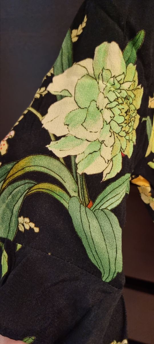 Vestido verano estampado largo Zara