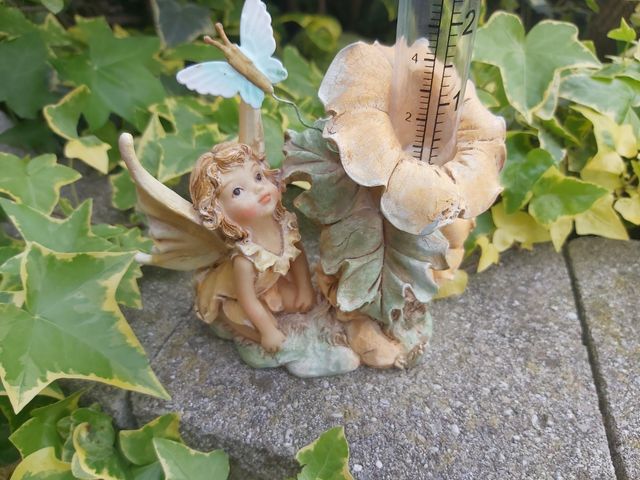 Fata Giardino con Pluviometro