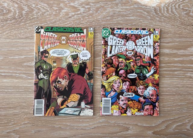 2 comic Green lantern y Green arrow (n4 y n8)