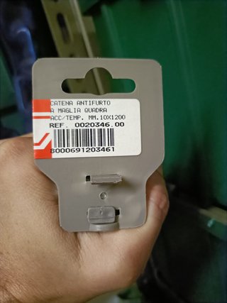 CATENA ANTIFURTO A MAGLIA QUADRA ACCIAIO TEMPERATO