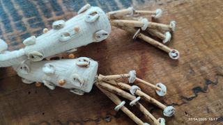 Borsa spiaggia beige-bianca