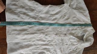 Blusa Swish bianca ricamata