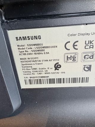 Pantalla samsung 32” M5 LS32DM500EUXEN 