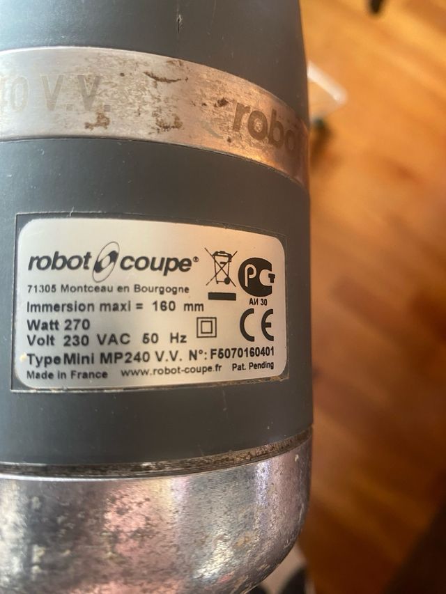 Batidora robot coupe, usada en heladeria. Rebajada