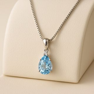 Collar de Aguamarina y Cuarzo Blanco en Plata de Ley 925  Curació Holistica  Joyería Energética