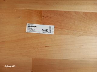 Norden, tavolo IKEA, in legno massello. Restaurato.