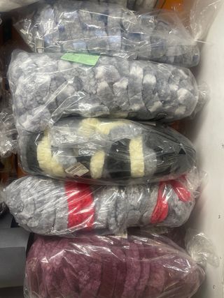 Cortina puerta caravana 56 cms gris/blanca