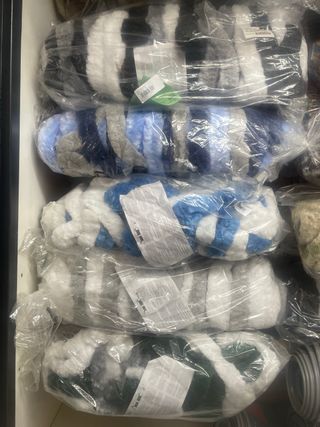 Cortina puerta caravana 56 cms gris/blanca