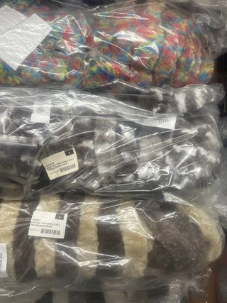 Cortina puerta caravana 56 cms gris/blanca