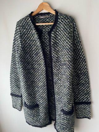 Rebeca Chanel larga - Verde Oliva y Negro