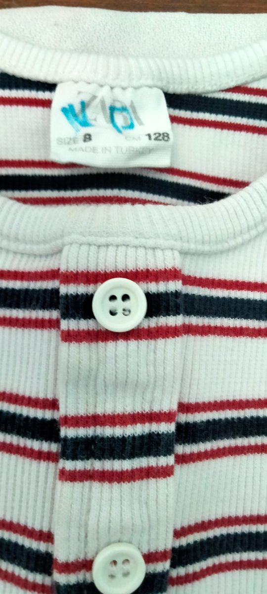 2 Tops niña: rayado Zara + crochet