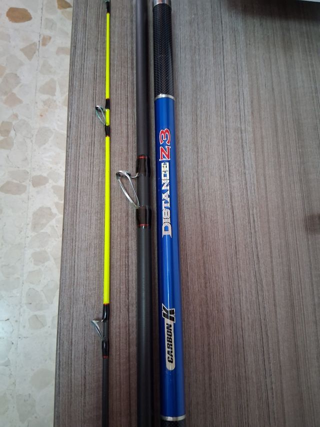 Surfcasting caña y carrete pesca