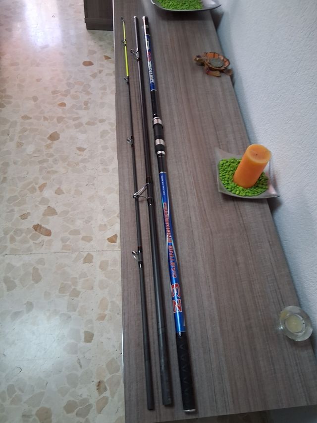 Surfcasting caña y carrete pesca