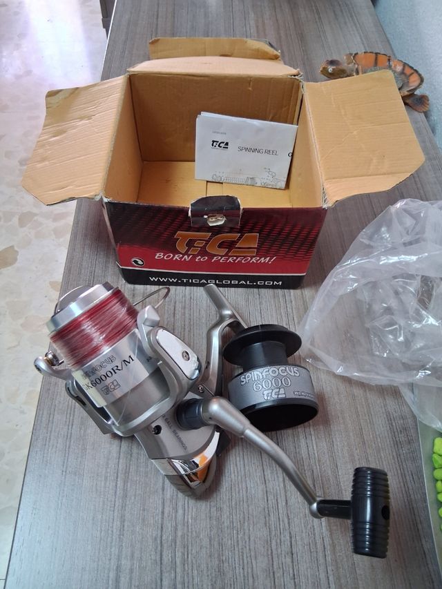 Surfcasting caña y carrete pesca