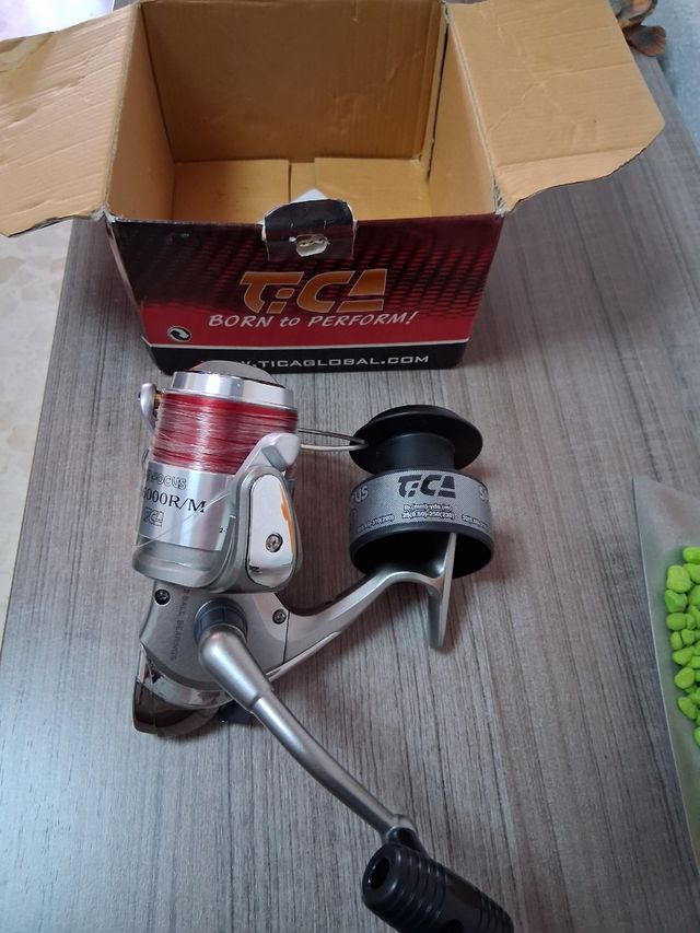 Surfcasting caña y carrete pesca