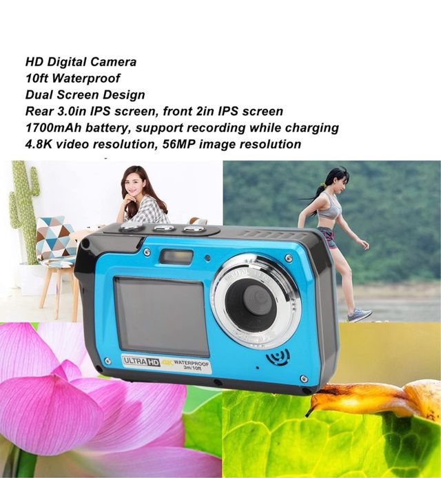 Camera Digitale Dual Screen Impermeabile 18x zoom