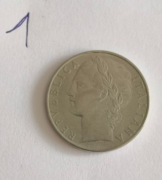 100 lire Italia 1956