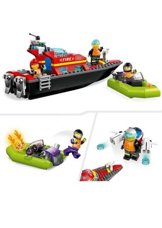 Lego City lancha de rescate. Lote de 6 caja!