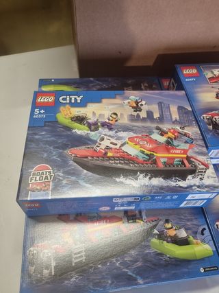 Lego City lancha de rescate. Lote de 6 caja!
