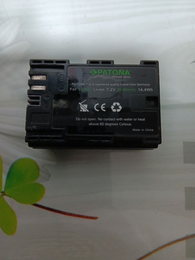 Bateria para cámara de fotos