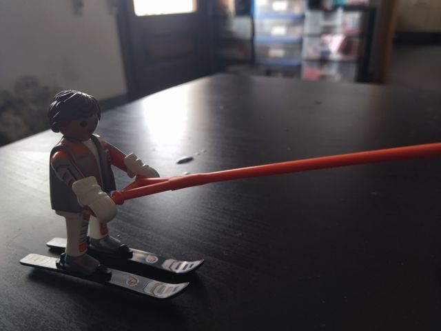 Playmobil Espacial: Nave, esquiador y paracaidista