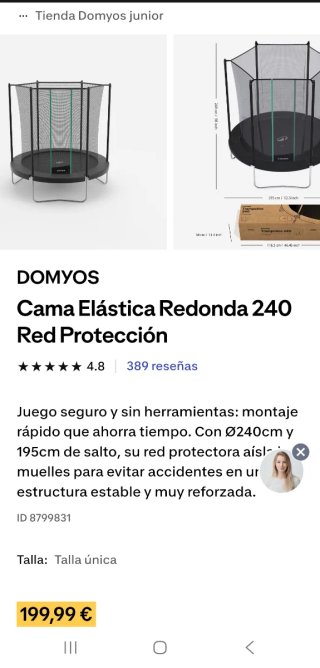 Trampolin para niños y mayores