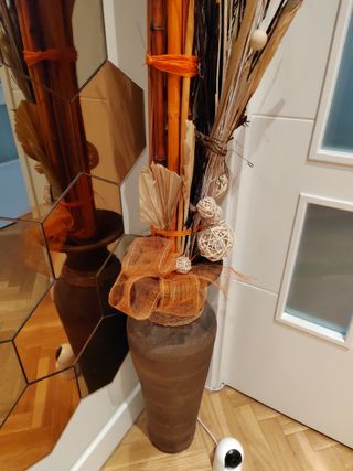 Jarrón Decorativo con Flores Secas