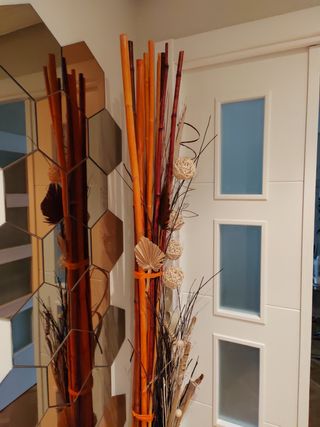 Jarrón Decorativo con Flores Secas