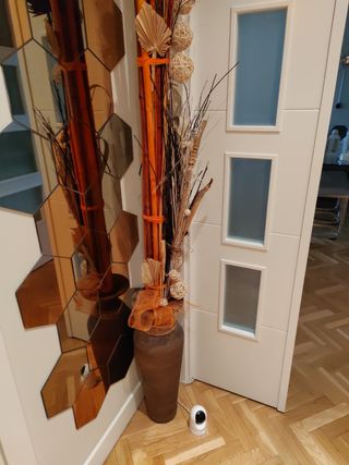 Jarrón Decorativo con Flores Secas