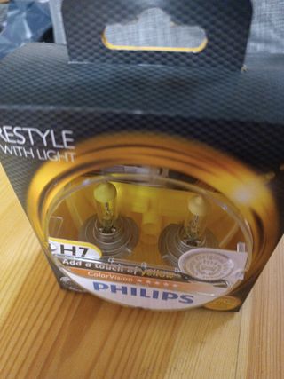 Kit bombillas halógenas H7 amarillas