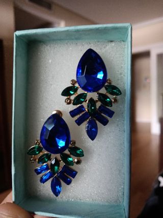Preciosos Pendientes Azules Nuevos